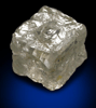 Diamond (5.07 carat pale-yellow cubic crystal) from Mbuji-Mayi (Miba), 300 km east of Tshikapa, Democratic Republic of the Congo