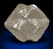 Diamond (5.71 carat pale-yellow interpenetrant-twinned cubic crystals) from Mbuji-Mayi (Miba), 300 km east of Tshikapa, Democratic Republic of the Congo