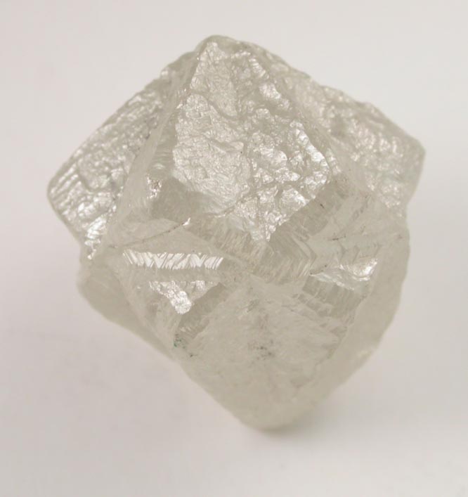 Diamond (5.71 carat pale-yellow interpenetrant-twinned cubic crystals) from Mbuji-Mayi (Miba), 300 km east of Tshikapa, Democratic Republic of the Congo