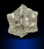 Diamond (1.35 carat yellow Star-of-David twinned crystals) from Magna Egoli Mine, Zimmi property along the Sewa River, Sierra Leone