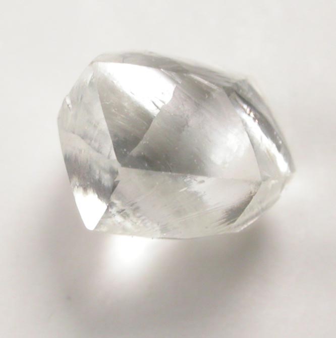 Diamond (0.61 carat cuttable colorless tetrahexahedral crystal) from Mirny, Republic of Sakha, Siberia, Russia