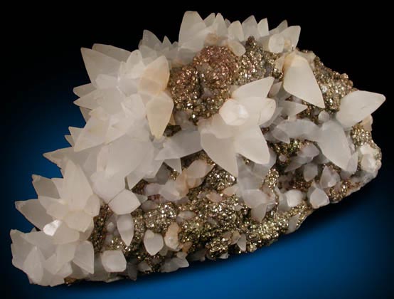 Calcite and Pyrite from Santa Eulalia District, Aquiles Serdn, Chihuahua, Mexico