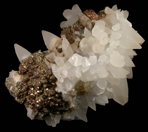 Calcite and Pyrite from Santa Eulalia District, Aquiles Serdn, Chihuahua, Mexico