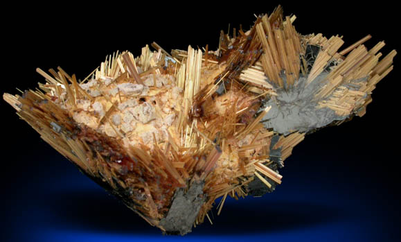 Rutile over Hematite from Novo Horizonte, Bahia, Brazil