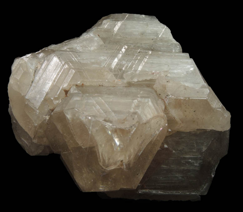 Cerussite (twinned crystals) from Mibladen, Haute Moulouya Basin, Zeida-Aouli-Mibladen belt, Midelt Province, Morocco