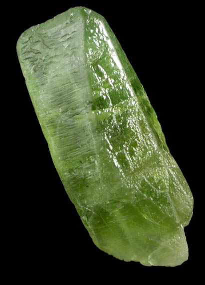 Forsterite var. Peridot (gem-grade crystal) from Suppat, Naran-Kagan Valley, Kohistan District, Khyber Pakhtunkhwa (North-West Frontier Province), Pakistan