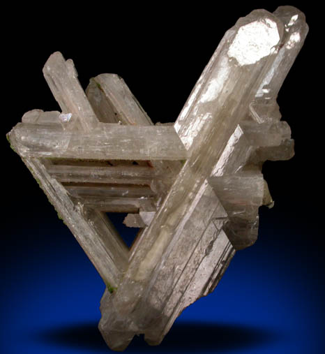 Cerussite (twinned crystals) with Duftite from Tsumeb Mine, Otavi-Bergland District, Oshikoto, Namibia (Type Locality for Duftite)