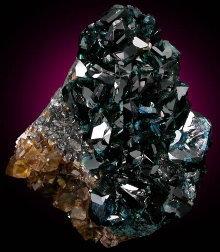 Lazulite with Siderite from Rapid Creek, 70 km northwest of Aklavik, Yukon, Canada