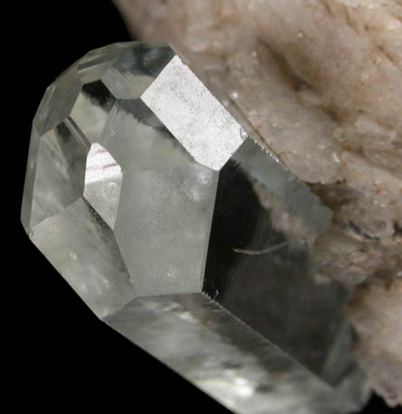 Beryl var. Aquamarine on Albite from Skardu District, Gilgit-Baltistan, Pakistan