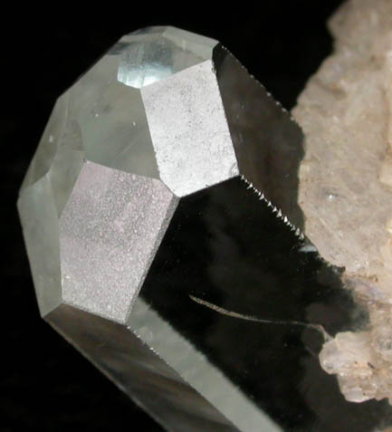 Beryl var. Aquamarine on Albite from Skardu District, Gilgit-Baltistan, Pakistan