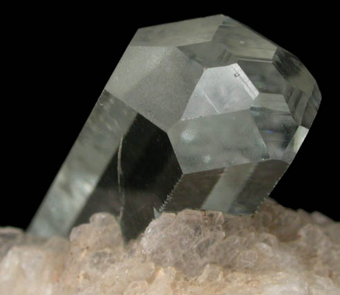 Beryl var. Aquamarine on Albite from Skardu District, Gilgit-Baltistan, Pakistan