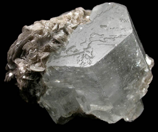 Beryl var. Aquamarine with Muscovite from Nagar, Hunza Valley, Gilgit District, Gilgit-Baltistan, Pakistan