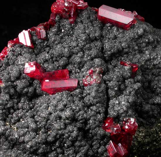 Realgar on Pyrite from Cavnic Mine (Kapnikbanya), Maramures, Romania