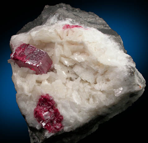 Cinnabar on Dolomite from Sichuan (Szechuan) Province, China