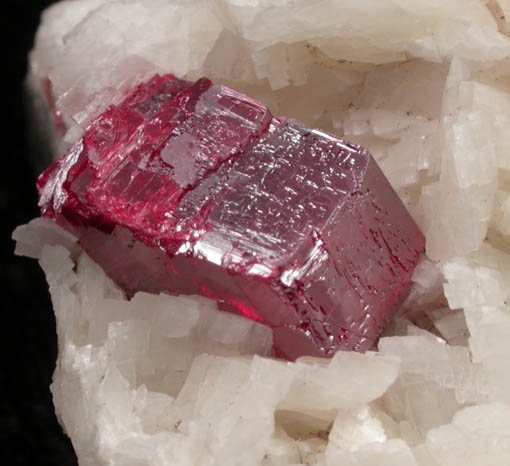 Cinnabar on Dolomite from Sichuan (Szechuan) Province, China