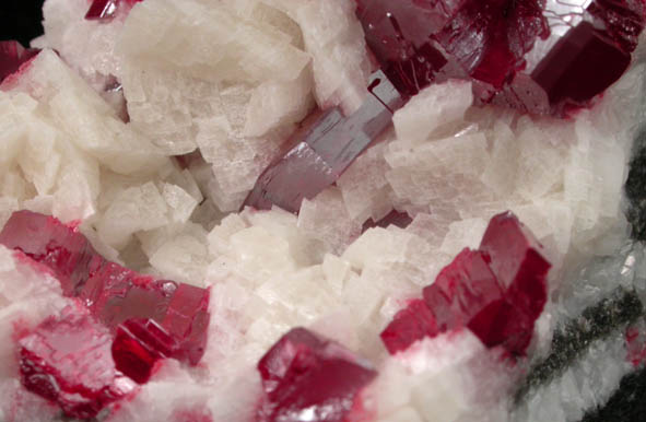 Cinnabar on Dolomite from Fenghuang, Xiangxi, Hunan, China