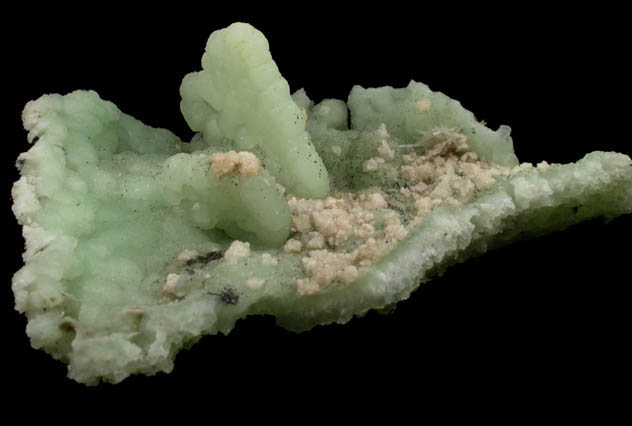 Prehnite pseudomorphs after Anhydrite with Gmelinite and Natrolite from Upper New Street Quarry, Paterson, Passaic County, New Jersey