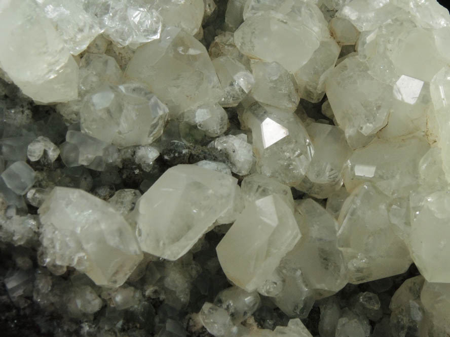 Datolite, Calcite, Chamosite, Prehnite from Prospect Park Quarry, Prospect Park, Passaic County, New Jersey