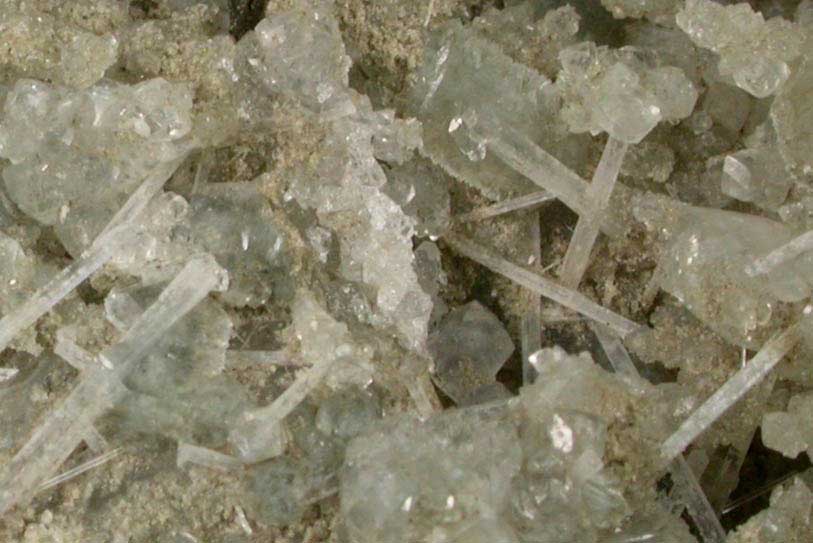 Natrolite and Apophyllite over Datolite from State Pit, Millington Quarry, Bernards Township, Somerset County, New Jersey