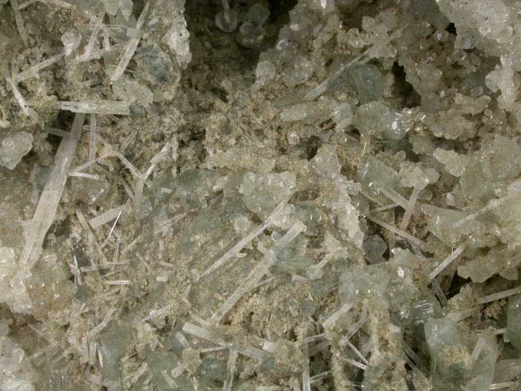 Natrolite and Apophyllite over Datolite from State Pit, Millington Quarry, Bernards Township, Somerset County, New Jersey