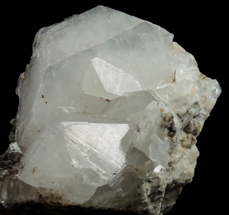 Apophyllite with Hematite from Prospect Park Quarry, Prospect Park, Passaic County, New Jersey