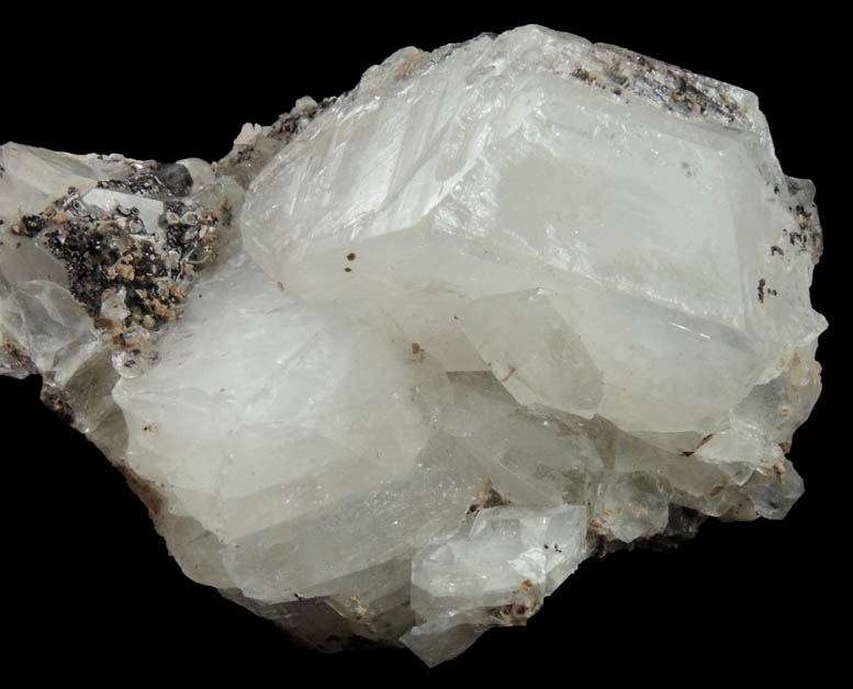 Apophyllite with Hematite from Prospect Park Quarry, Prospect Park, Passaic County, New Jersey