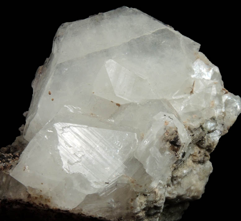 Apophyllite with Hematite from Prospect Park Quarry, Prospect Park, Passaic County, New Jersey