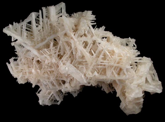 Cerussite (reticulated crystals) from Nakhlak Mine, Anarak District, Esfahan Province, Iran