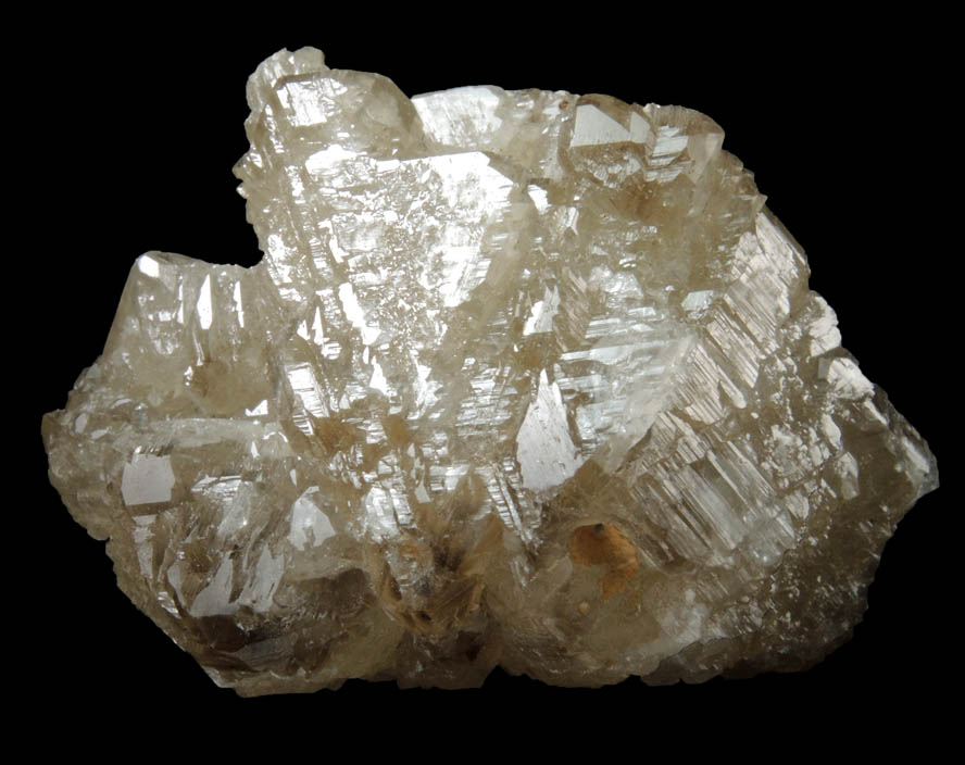Cerussite (cyclic-twinned crystals) from Mibladen, Haute Moulouya Basin, Zeida-Aouli-Mibladen belt, Midelt Province, Morocco