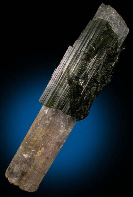 Lepidolite pseudomorph after Elbaite Tourmaline from Jacare Mine, Itinga, Minas Gerais, Brazil