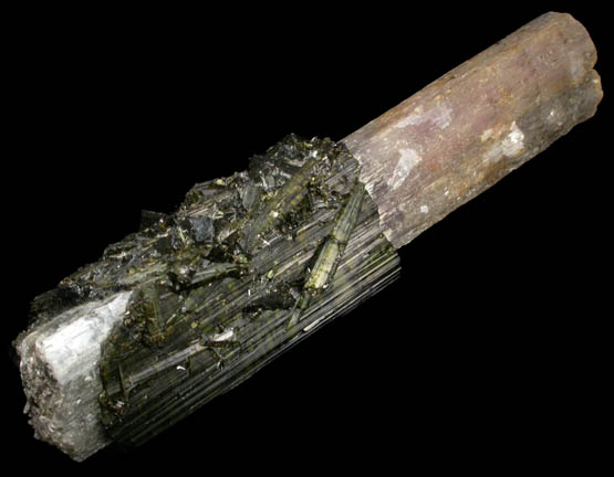 Lepidolite pseudomorph after Elbaite Tourmaline from Jacare Mine, Itinga, Minas Gerais, Brazil