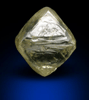 Diamond (1.66 carat gem-grade yellow octahedral crystal) from Lunda Norte, Angola