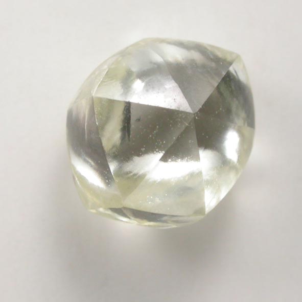 Diamond (1.08 carat cuttable yellow tetrahexahedral crystal) from Sakha (Yakutia) Republic, Siberia, Russia