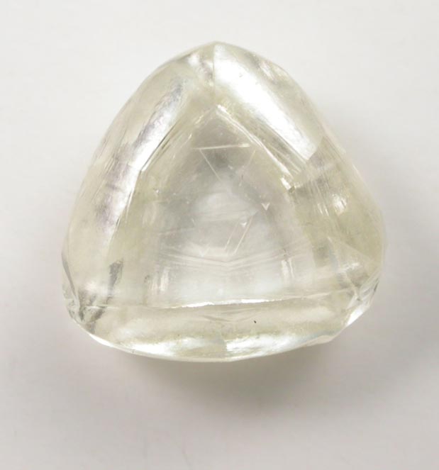 Diamond (1.50 carat yellow macle, twinned crystal) from Sakha (Yakutia) Republic, Siberia, Russia