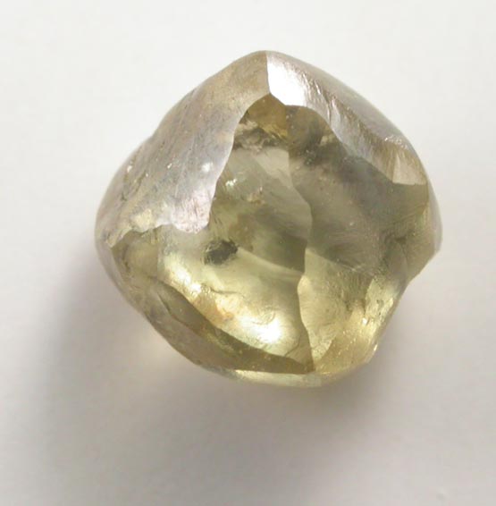 Diamond (0.96 carat fancy yellow-gray complex crystal) from Almazy Anabara Mine, Republic of Sakha, Siberia, Russia