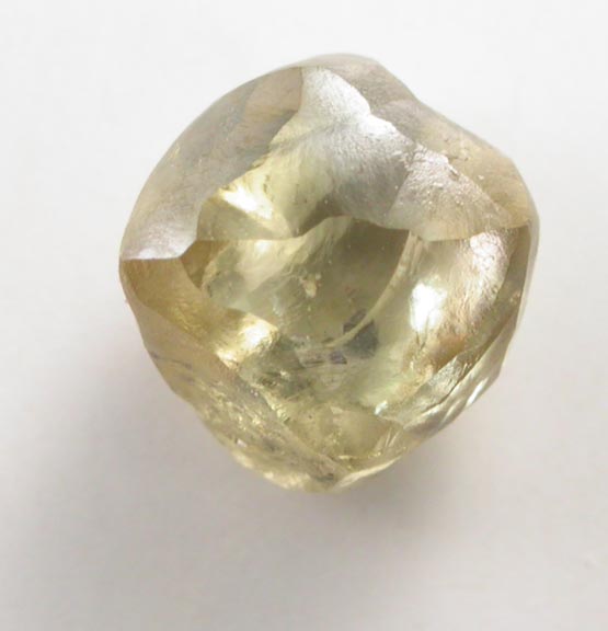 Diamond (0.96 carat fancy yellow-gray complex crystal) from Almazy Anabara Mine, Republic of Sakha, Siberia, Russia