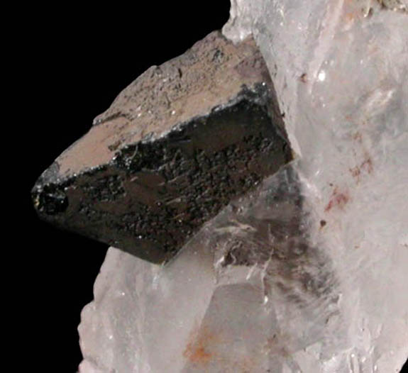 Helvite on Quartz from Jinlong Hill, Lungchuan, Heyuan Prefecture, Guangdong, China