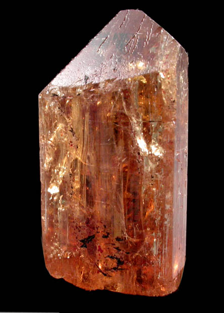 Topaz var. Imperial Topaz from Rodrigo Silva, Ouro Preto, Minas Gerais, Brazil