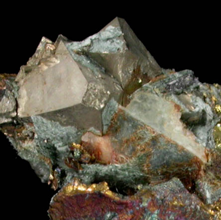 Pyrite in Chalcopyrite from French Creek Iron Mines, St. Peters, Chester County, Pennsylvania