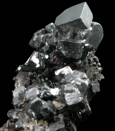 Acanthite pseudomorphs after Argentite from Guanajuato Silver Mining District, Guanajuato, Mexico