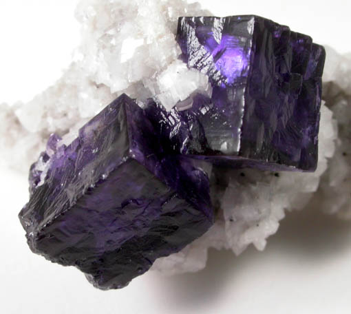 Fluorite on Dolomite with Sphalerite from Elmwood Mine, Carthage. Smith County, Tennessee