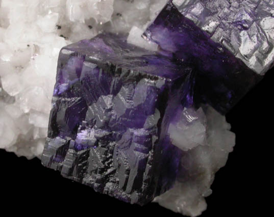 Fluorite on Dolomite with Sphalerite from Elmwood Mine, Carthage. Smith County, Tennessee