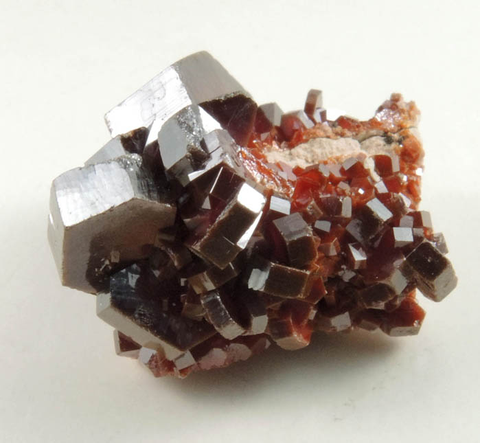 Vanadinite from Chantier d'Adeghoual, Mibladen, Haute Moulouya Basin, Zeida-Aouli-Mibladen belt, Midelt Province, Morocco