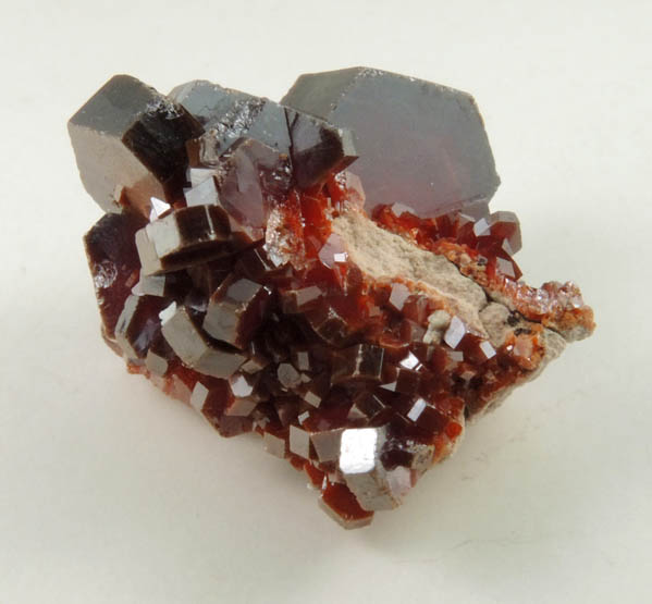 Vanadinite from Chantier d'Adeghoual, Mibladen, Haute Moulouya Basin, Zeida-Aouli-Mibladen belt, Midelt Province, Morocco