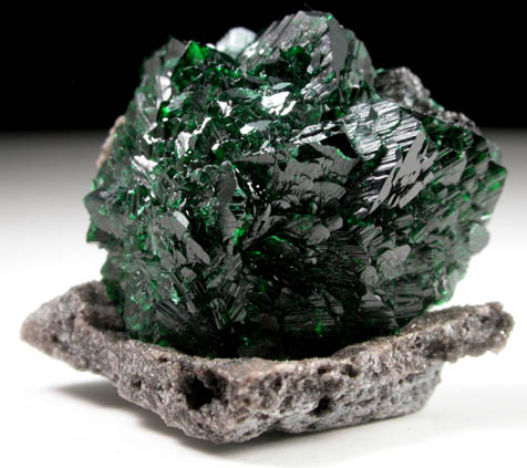 Malachite (primary) from Kambove Mining District, 130 km NW of Lubumbashi, Katanga Copperbelt, Lualaba Province, Democratic Republic of the Congo