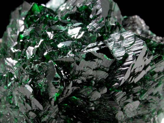 Malachite (primary) from Kambove Mining District, 130 km NW of Lubumbashi, Katanga Copperbelt, Lualaba Province, Democratic Republic of the Congo