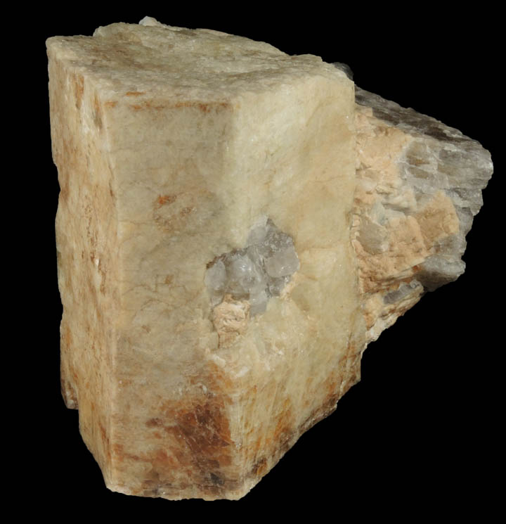 Beryl on Quartz-Muscovite from Collins Hill, Portland, Connecticut