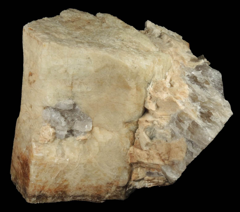 Beryl on Quartz-Muscovite from Collins Hill, Portland, Connecticut