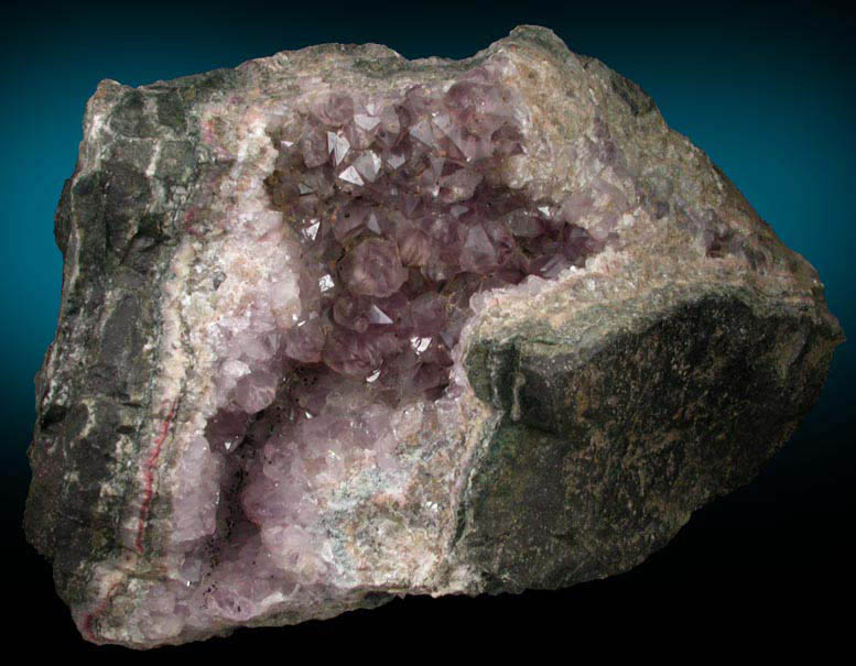 Quartz var. Smoky-Amethyst Quartz from Upper New Street Quarry, Paterson, Passaic County, New Jersey