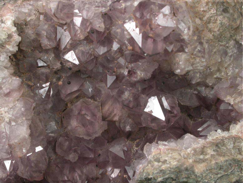 Quartz var. Smoky-Amethyst Quartz from Upper New Street Quarry, Paterson, Passaic County, New Jersey